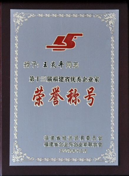 董事长个人荣誉