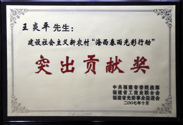 董事长个人荣誉